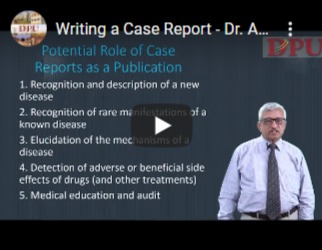 Writing a Case Report - Dr. A. L. Kakrani