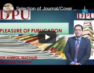 Selection of Journal/ Cover Letter Writing With Title Page / Online Submission/format-free Submission - Dr. Anmol Mathur