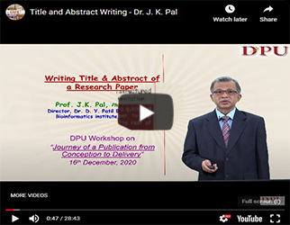 Title of Aspect Writing - Dr. J. K. Pal